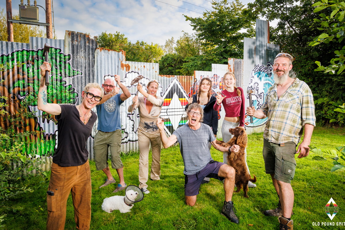Happy blackmsith class at Old Pound Smithy